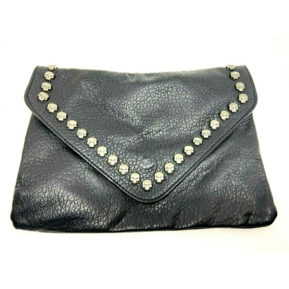 Women's Skull Bag Clutch in Black